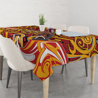 Aotearoa Waikato Tainui Tablecloth Maori Tribal Pattern Koru Motif