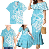 Hawaii Kanaka Maoli Family Matching Mermaid Dress and Hawaiian Shirt Polynesian Turtle Tattoo DT05 - Polynesian Pride