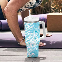 Hawaii Kanaka Maoli Tumbler With Handle Polynesian Turtle Tattoo