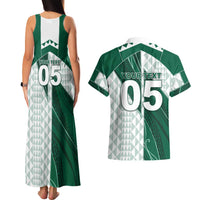 Custom Hawaii Volleyball Couples Matching Tank Maxi Dress and Hawaiian Shirt Shaka Aloha Hand DT05 - Polynesian Pride