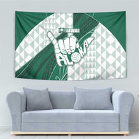 Hawaii Volleyball Tapestry Shaka Aloha Hand