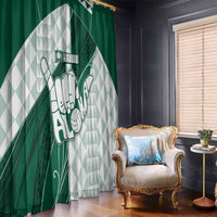 Hawaii Volleyball Window Curtain Shaka Aloha Hand