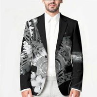 Piko Hawaiian Blazer Monochrome Galaxy Spiral Plumeria Tribal Patterns DT05 - Polynesian Pride