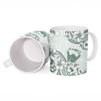 Aloha Hawaii Shaka Ceramic Mug Hang Loose Mint Version - Polynesian Pride