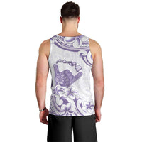 Aloha Hawaii Shaka Men Tank Top Hang Loose Purple Version - Polynesian Pride
