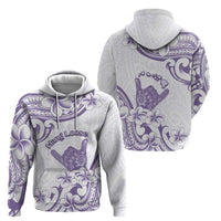Aloha Hawaii Shaka Zip Hoodie Hang Loose Purple Version - Polynesian Pride