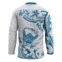Aloha Hawaii Shaka Hockey Jersey Hang Loose Blue Version - Polynesian Pride