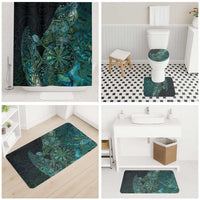 New Zealand Dart Bathroom Set Maori Fern With Paua Shell - Polynesian Pride