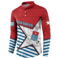 West Papua Morning Star Button Sweatshirt One People One Soul - Polynesian Pride