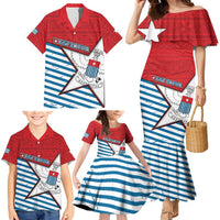 West Papua Morning Star Family Matching Mermaid Dress and Hawaiian Shirt One People One Soul DT05 - Polynesian Pride