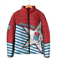 West Papua Morning Star Padded Jacket One People One Soul - Polynesian Pride