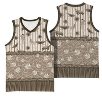 Hawaii Christmas In July Basketball Jersey Beige Mele Kalikimaka Sea Animals DT05 - Polynesian Pride