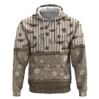 Hawaii Christmas In July Hoodie Beige Mele Kalikimaka Sea Animals