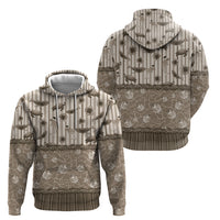 Hawaii Christmas In July Hoodie Beige Mele Kalikimaka Sea Animals