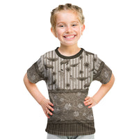 Hawaii Christmas In July Kid T Shirt Beige Mele Kalikimaka Sea Animals DT05 Beige - Polynesian Pride