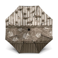 Hawaii Christmas In July Umbrella Beige Mele Kalikimaka Sea Animals