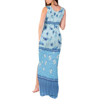 Hawaii Christmas In July Tank Maxi Dress Sky Blue Mele Kalikimaka Sea Animals DT05 - Polynesian Pride