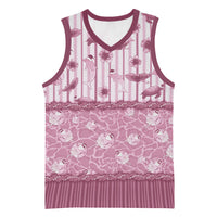 Hawaii Christmas In July Basketball Jersey Dusty Pink Mele Kalikimaka Sea Animals DT05 Unisex Pink - Polynesian Pride