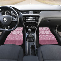 Hawaii Christmas In July Car Mats Dusty Pink Mele Kalikimaka Sea Animals