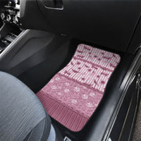 Hawaii Christmas In July Car Mats Dusty Pink Mele Kalikimaka Sea Animals