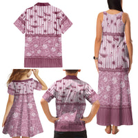 Hawaii Christmas In July Family Matching Tank Maxi Dress and Hawaiian Shirt Dusty Pink Mele Kalikimaka Sea Animals DT05 - Polynesian Pride