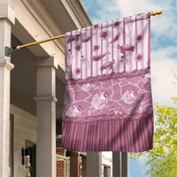 Hawaii Christmas In July Garden Flag Dusty Pink Mele Kalikimaka Sea Animals DT05 House Flag Pink - Polynesian Pride