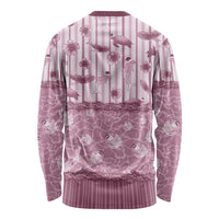 Hawaii Christmas In July Long Sleeve Shirt Dusty Pink Mele Kalikimaka Sea Animals DT05 - Polynesian Pride