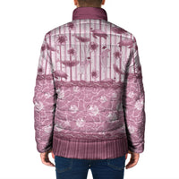 Hawaii Christmas In July Padded Jacket Dusty Pink Mele Kalikimaka Sea Animals