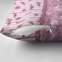 Hawaii Christmas In July Pillow Cover Dusty Pink Mele Kalikimaka Sea Animals