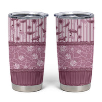Hawaii Christmas In July Tumbler Cup Dusty Pink Mele Kalikimaka Sea Animals DT05 Pink - Polynesian Pride
