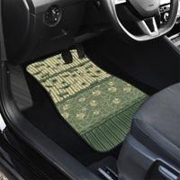 Hawaii Christmas In July Car Mats Olive Green Mele Kalikimaka Sea Animals