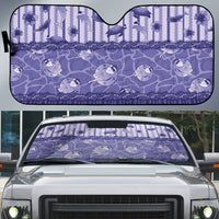 Hawaii Christmas In July Auto Sun Shade Amethyst Purple Mele Kalikimaka Sea Animals
