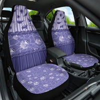 Hawaii Christmas In July Car Seat Cover Amethyst Purple Mele Kalikimaka Sea Animals DT05 One Size Purple - Polynesian Pride
