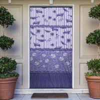 Hawaii Christmas In July Door Cover Amethyst Purple Mele Kalikimaka Sea Animals DT05 Purple - Polynesian Pride