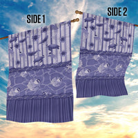 Hawaii Christmas In July Garden Flag Amethyst Purple Mele Kalikimaka Sea Animals DT05 - Polynesian Pride