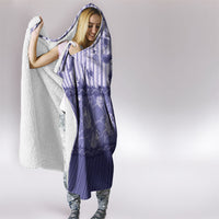 Hawaii Christmas In July Hooded Blanket Amethyst Purple Mele Kalikimaka Sea Animals DT05 - Polynesian Pride