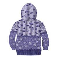 Hawaii Christmas In July Kid Hoodie Amethyst Purple Mele Kalikimaka Sea Animals DT05 - Polynesian Pride