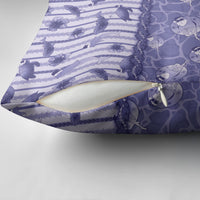 Hawaii Christmas In July Pillow Cover Amethyst Purple Mele Kalikimaka Sea Animals DT05 - Polynesian Pride