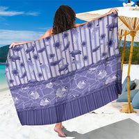 Hawaii Christmas In July Sarong Amethyst Purple Mele Kalikimaka Sea Animals