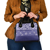 Hawaii Christmas In July Shoulder Handbag Amethyst Purple Mele Kalikimaka Sea Animals