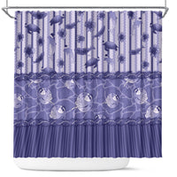 Hawaii Christmas In July Shower Curtain Amethyst Purple Mele Kalikimaka Sea Animals DT05 Purple - Polynesian Pride