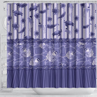 Hawaii Christmas In July Shower Curtain Amethyst Purple Mele Kalikimaka Sea Animals DT05 - Polynesian Pride