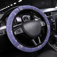 Hawaii Christmas In July Steering Wheel Cover Amethyst Purple Mele Kalikimaka Sea Animals DT05 Universal Fit Purple - Polynesian Pride