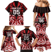 Custom Aotearoa Ngapuhi Family Matching Mermaid Dress and Hawaiian Shirt Maori Pattern New Zealand DT05 - Polynesian Pride