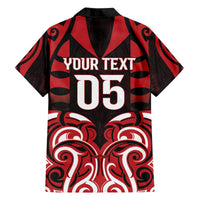 Custom Aotearoa Ngapuhi Family Matching Off The Shoulder Long Sleeve Dress and Hawaiian Shirt Maori Pattern New Zealand DT05 - Polynesian Pride