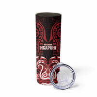 Custom Aotearoa Ngapuhi Skinny Tumbler Maori Pattern New Zealand DT05 - Polynesian Pride