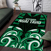 Aotearoa Ngai Tahu Area Rug Maori Pattern New Zealand - Polynesian Pride