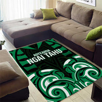 Aotearoa Ngai Tahu Area Rug Maori Pattern New Zealand - Polynesian Pride