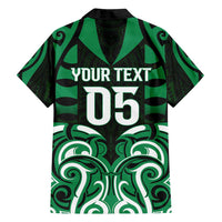Custom Aotearoa Ngai Tahu Family Matching Off Shoulder Short Dress and Hawaiian Shirt Maori Pattern New Zealand DT05 - Polynesian Pride