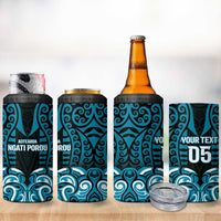 Custom Aotearoa Ngati Porou 4 in 1 Can Cooler Tumbler Maori Pattern New Zealand DT05 - Polynesian Pride